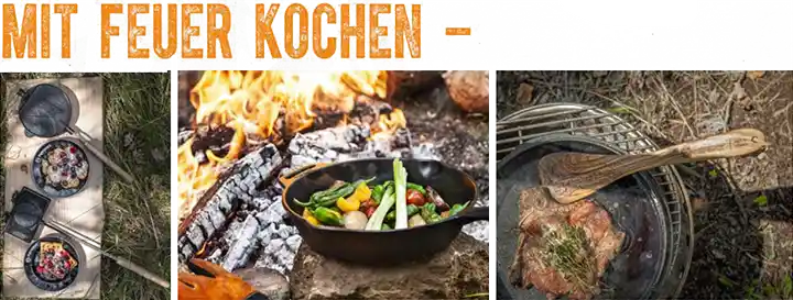 Mit Feuer kochen